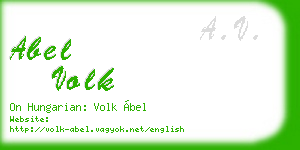 abel volk business card